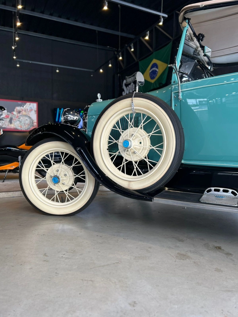 FORD A 4 CILINDROS BIGODE PARTIDA NO PÉ CAPOTA DE LONA 2P GASOLINA MANUAL 1929 - Image 14