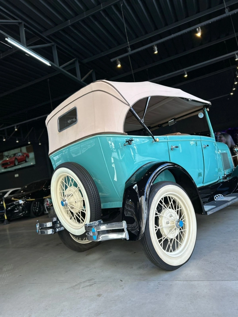 FORD A 4 CILINDROS BIGODE PARTIDA NO PÉ CAPOTA DE LONA 2P GASOLINA MANUAL 1929 - Image 13